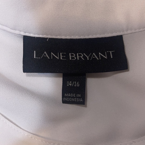 Lane Bryant White Blouse Size 14/16 - Picture 6 of 9